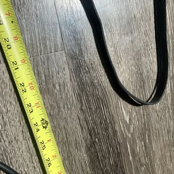 Coach Black Signature Shoulder Bag Canvas Leather Straps - Picture 6 of 11